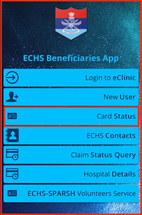 echs smart card online status|echs record verification.